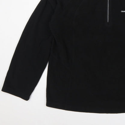 Craghoppers Women’s Black UK 20 Fleece 1/4 Zip High Neck Sweatshirt