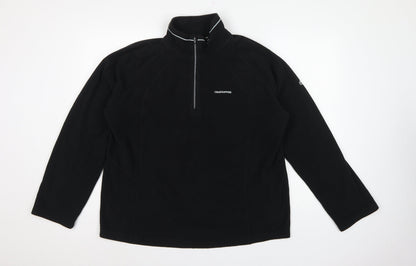 Craghoppers Women’s Black UK 20 Fleece 1/4 Zip High Neck Sweatshirt