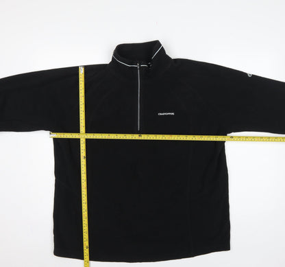 Craghoppers Women’s Black UK 20 Fleece 1/4 Zip High Neck Sweatshirt