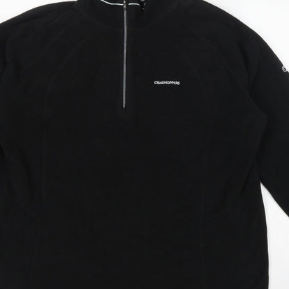 Craghoppers Women’s Black UK 20 Fleece 1/4 Zip High Neck Sweatshirt