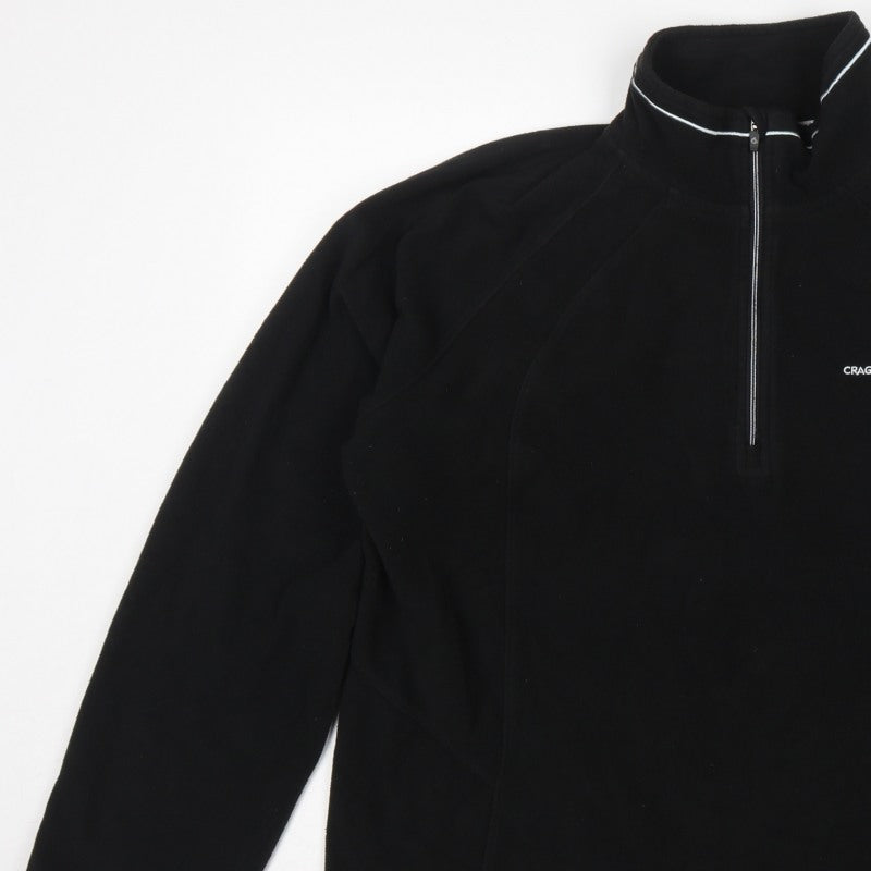 Craghoppers Women’s Black UK 20 Fleece 1/4 Zip High Neck Sweatshirt