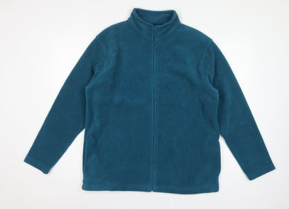 EWM Women’s Blue Fleece Jacket UK 14 Full Zip Collared