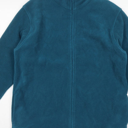 EWM Women’s Blue Fleece Jacket UK 14 Full Zip Collared