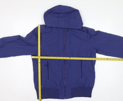 Next Women’s Blue Size 16 Hooded Bomber Jacket Full Zip