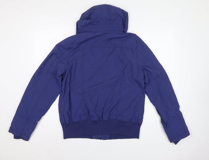 Next Women’s Blue Size 16 Hooded Bomber Jacket Full Zip
