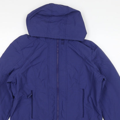 Next Women’s Blue Size 16 Hooded Bomber Jacket Full Zip