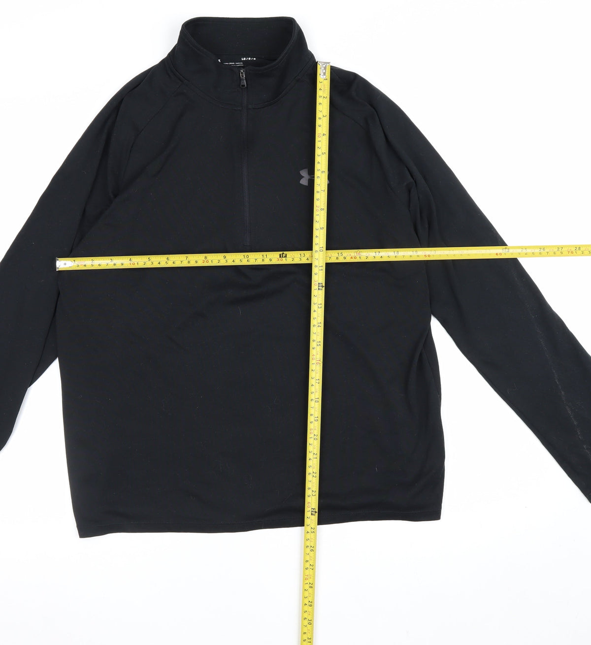 Under Armour Men Black L Athletic 1/4 Zip Long Sleeve Pullover