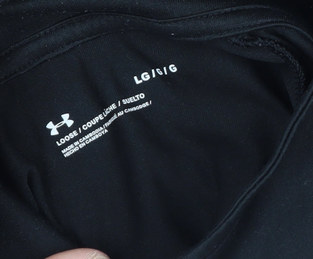 Under Armour Men Black L Athletic 1/4 Zip Long Sleeve Pullover