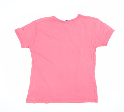 G-Star Men’s Pink M Graphic Logo Crew Neck Short Sleeve T-Shirt