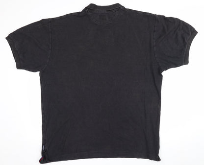 Chaps Ralph Lauren Men’s Black XL Classic Cotton Logo Polo Shirt