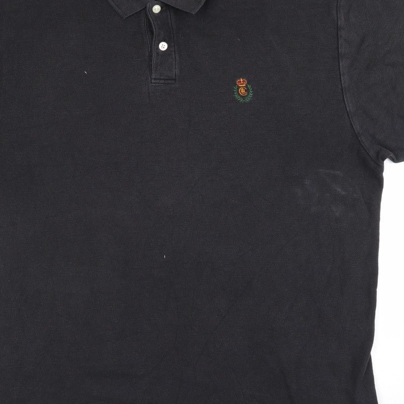 Chaps Ralph Lauren Men’s Black XL Classic Cotton Logo Polo Shirt
