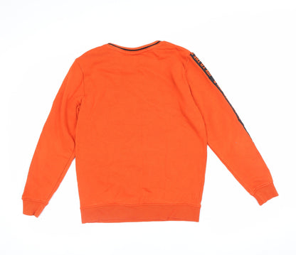 Minecraft Boys Orange Graphic Print Pullover Sweatshirt 11-12 Years