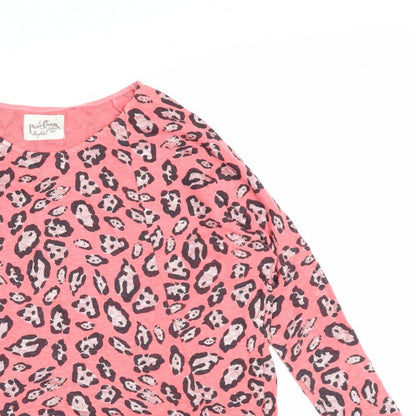 Postcard from Brighton Women Pink Leopard Print Knit Jumper Size S
