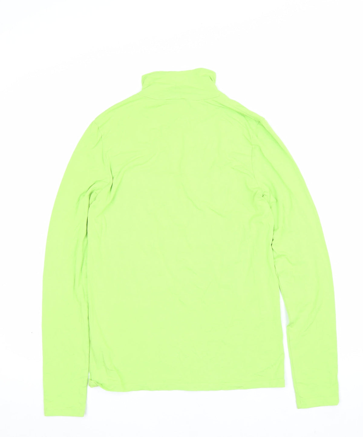 COS Women Green UK 10 Basic Roll Neck Long Sleeve Jersey Top