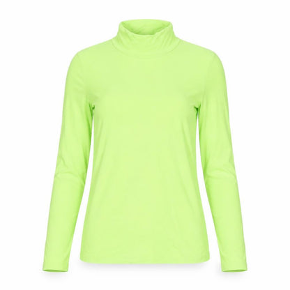 COS Women Green UK 10 Basic Roll Neck Long Sleeve Jersey Top