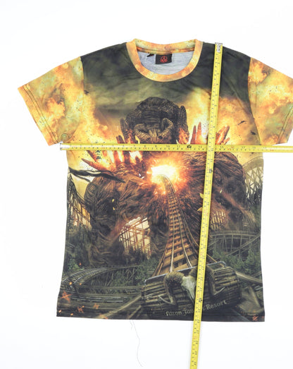 Wicker Man Men’s Multicoloured Small Horror Graphic Print T-Shirt