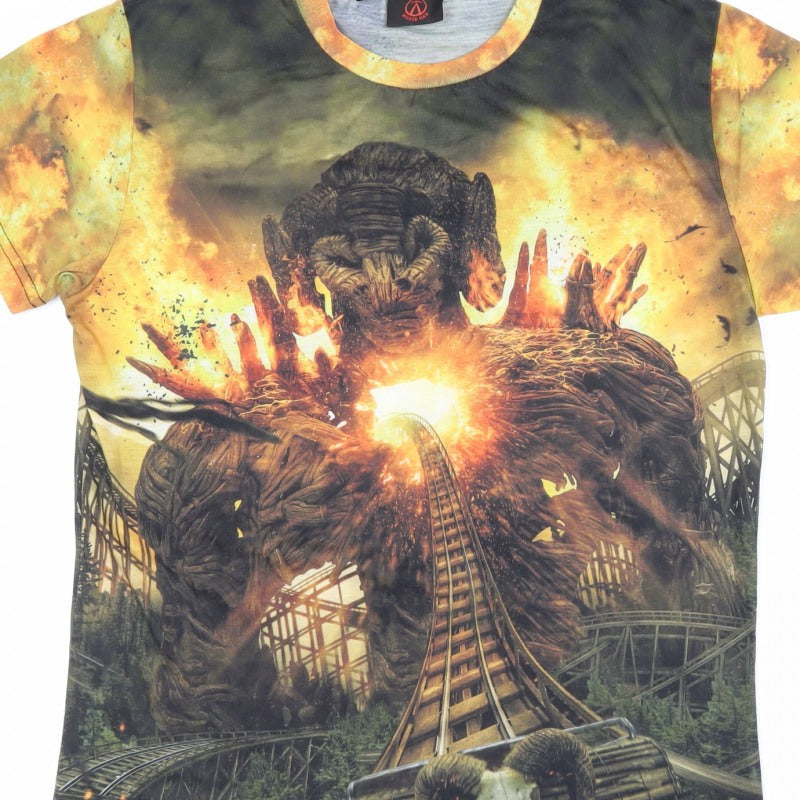 Wicker Man Men’s Multicoloured Small Horror Graphic Print T-Shirt