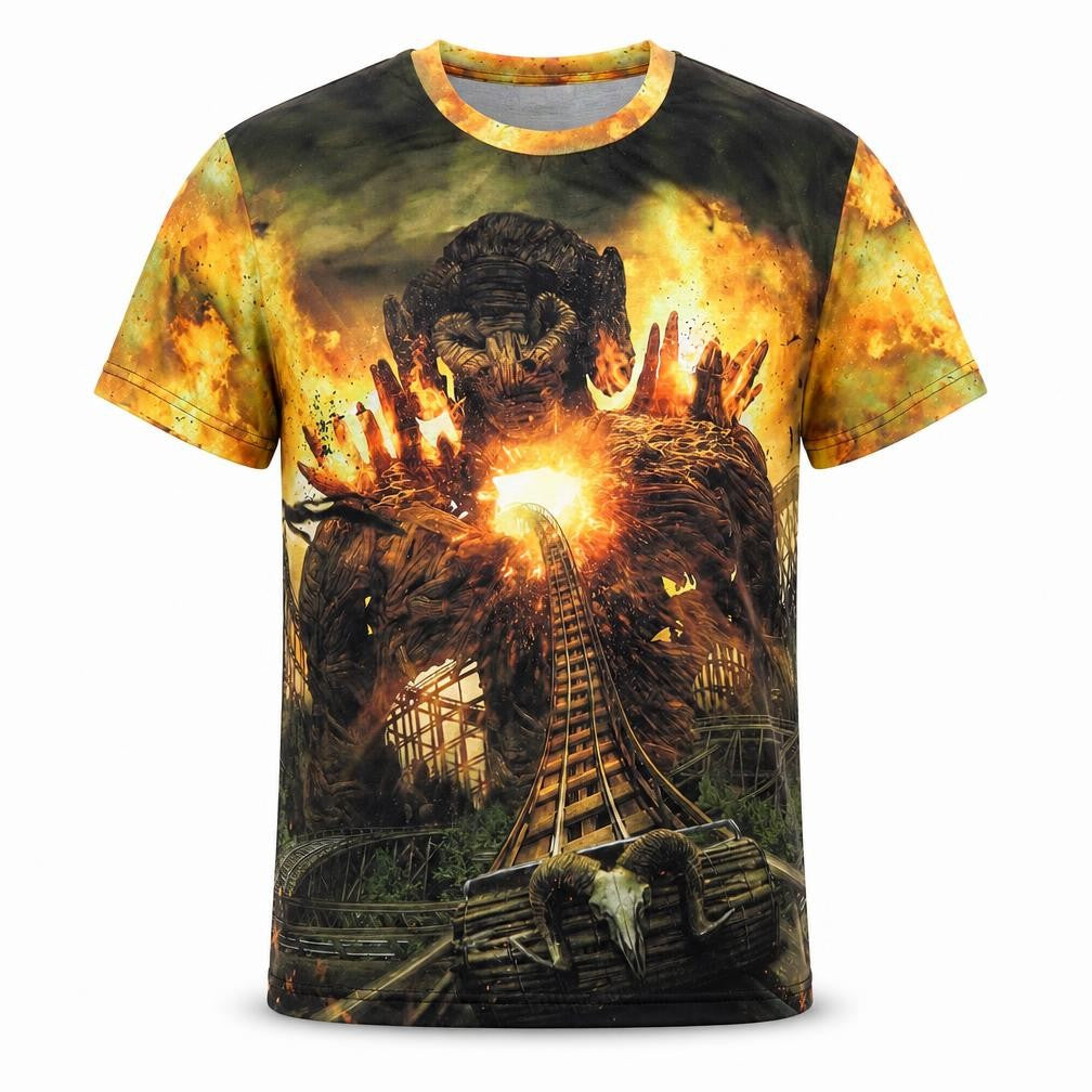 Wicker Man Men’s Multicoloured Small Horror Graphic Print T-Shirt