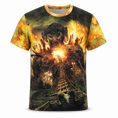Wicker Man Men’s Multicoloured Small Horror Graphic Print T-Shirt
