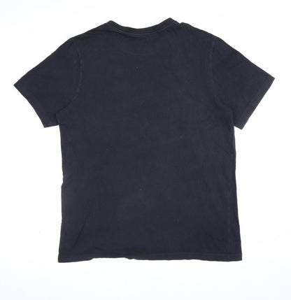 Nike Men’s Black L Graphic Logo Crew Neck Short Sleeve T-Shirt