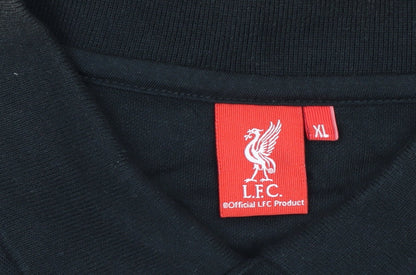 Liverpool FC Men’s Black XL Embroidered Football Polo Shirt