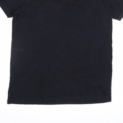 McKenzie Men’s Black S Logo Crew Neck Short Sleeve T-Shirt