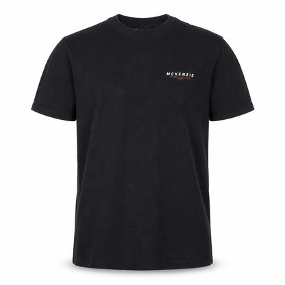 McKenzie Men’s Black S Logo Crew Neck Short Sleeve T-Shirt