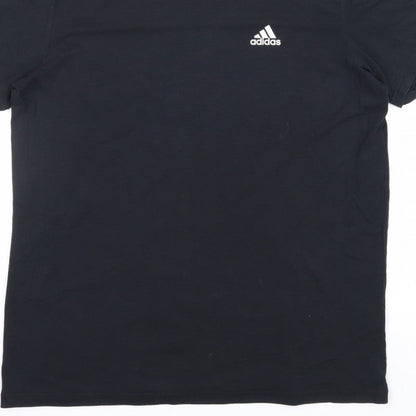 Adidas Women’s Black M Slim Fit Short Sleeve Sports T-Shirt