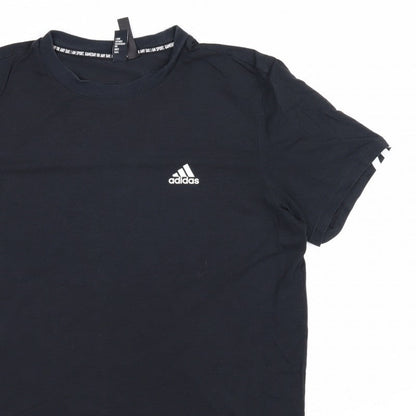 Adidas Women’s Black M Slim Fit Short Sleeve Sports T-Shirt