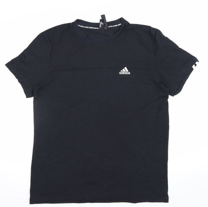 Adidas Women’s Black M Slim Fit Short Sleeve Sports T-Shirt