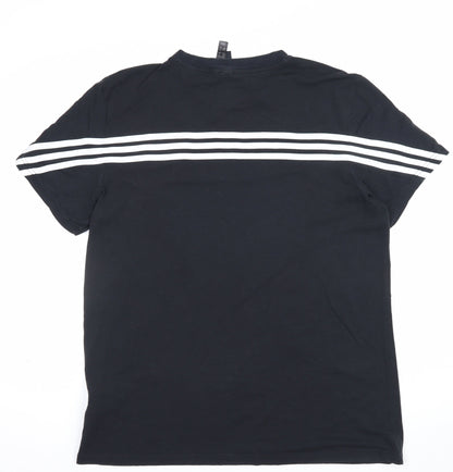 Adidas Women’s Black M Slim Fit Short Sleeve Sports T-Shirt