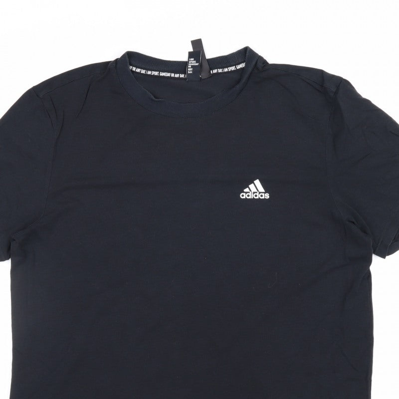 Adidas Women’s Black M Slim Fit Short Sleeve Sports T-Shirt