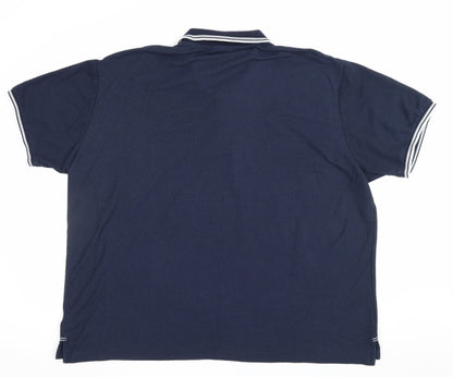 Slazenger Men’s Blue 4XL Classic Logo Short Sleeve Polo Shirt