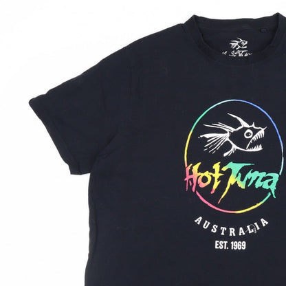 Hot Tuna Men's Black XL Fish Graphic Surfwear T-Shirt