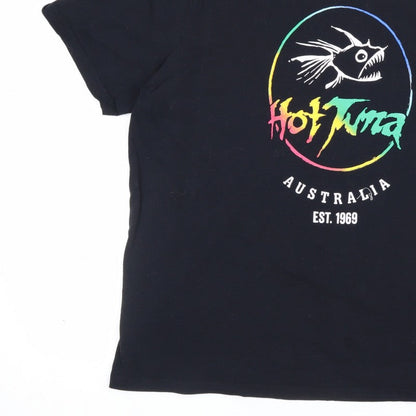 Hot Tuna Men's Black XL Fish Graphic Surfwear T-Shirt