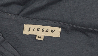 Jigsaw Women’s Navy Blue M Modal Cotton Ruched Empire Maxi Dress