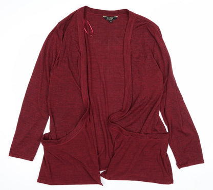 Lipsy London Women’s Red UK 16 Open Wrap Cardigan Lightweight Stretch