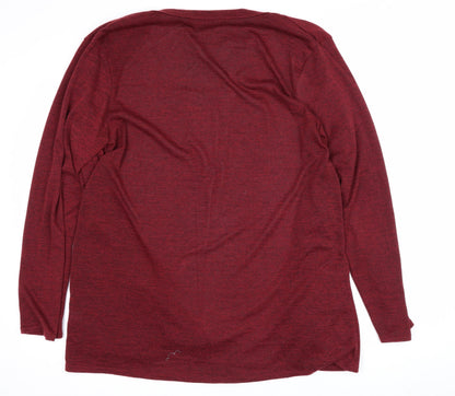 Lipsy London Women’s Red UK 16 Open Wrap Cardigan Lightweight Stretch