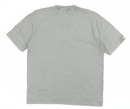 Hollister Men’s Green M Heavyweight Boxy Fit Maine Mountain T-Shirt