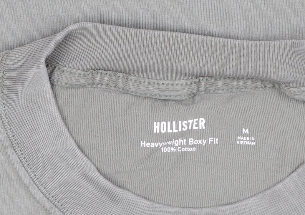 Hollister Men’s Green M Heavyweight Boxy Fit Maine Mountain T-Shirt