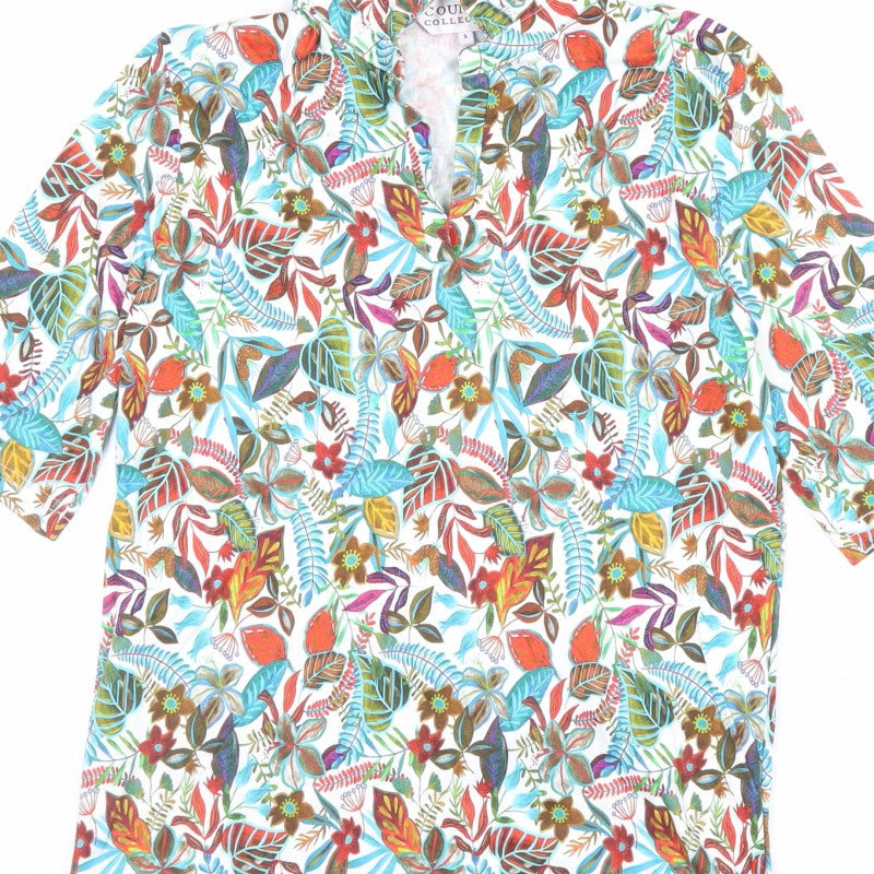 Country Collection Women’s Multicoloured Floral Tunic Blouse Size S