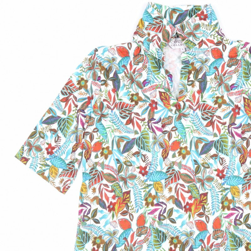 Country Collection Women’s Multicoloured Floral Tunic Blouse Size S