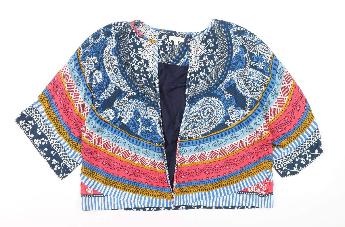 Monsoon Women's Multicoloured L Boho Paisley Kimono Jacket