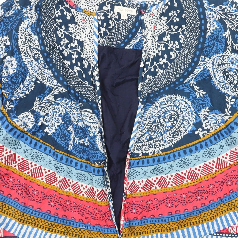 Monsoon Women's Multicoloured L Boho Paisley Kimono Jacket