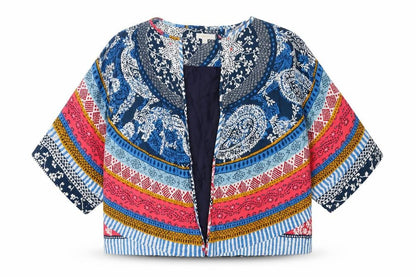 Monsoon Women's Multicoloured L Boho Paisley Kimono Jacket