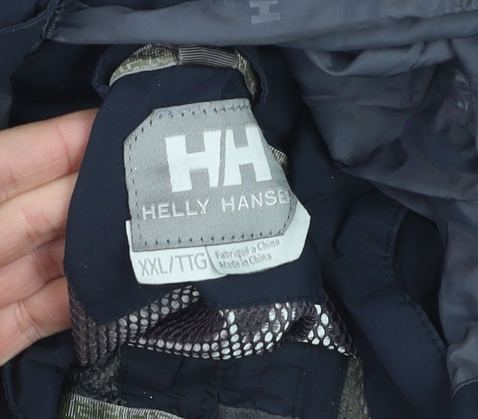 Helly Hansen Men’s Navy 2XL Hooded Ski Jacket Waterproof