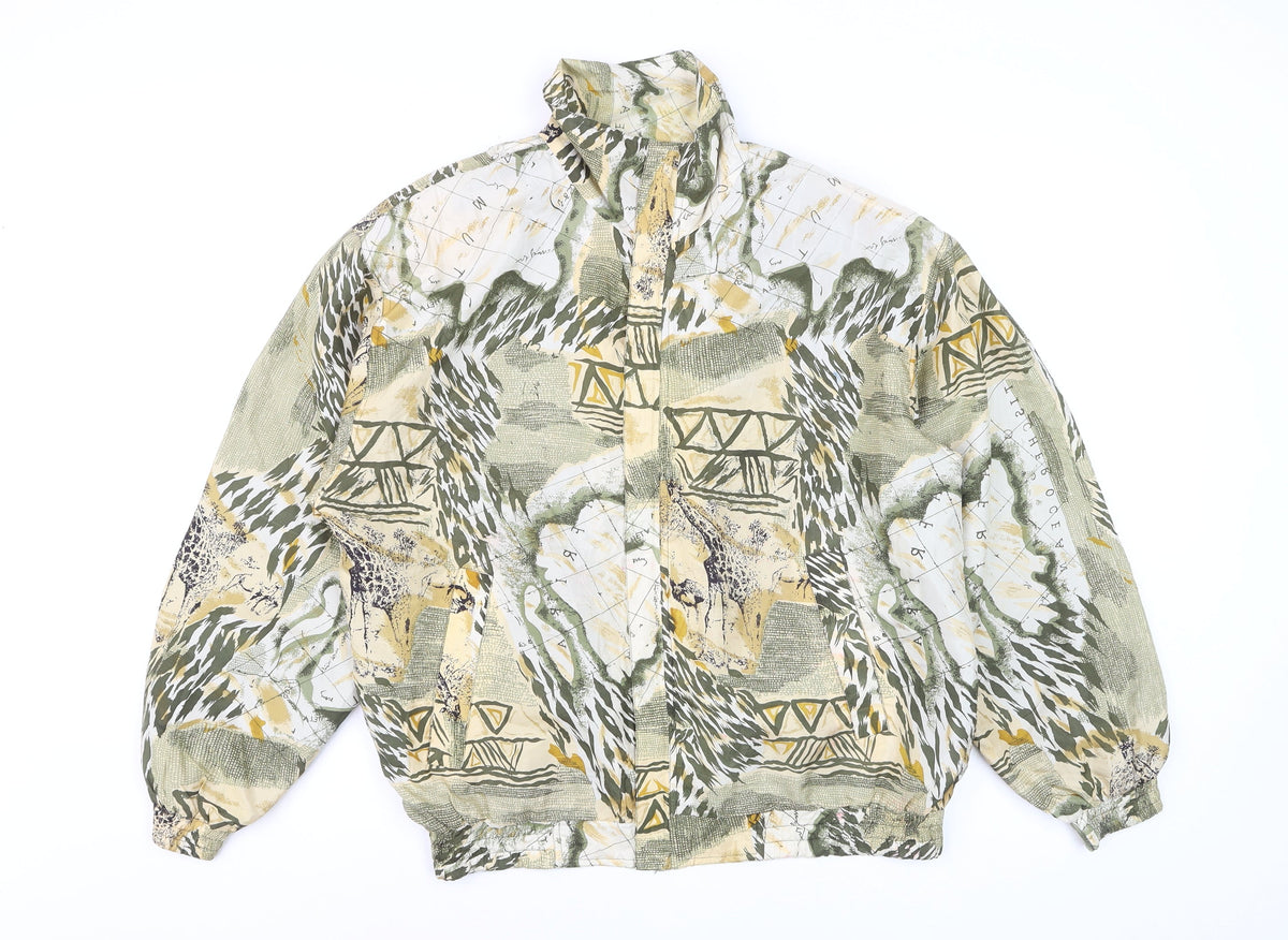 Kim Rogers Sport Men’s Multicoloured M Silk Animal Print Jacket
