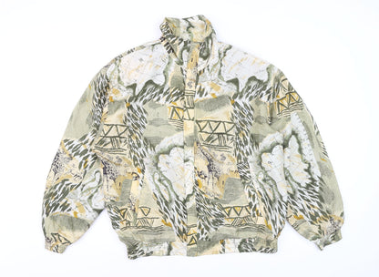 Kim Rogers Sport Men’s Multicoloured M Silk Animal Print Jacket