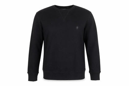 French Connection Men’s Black Small Logo Crew Neck Pullover Sweatshirt S
