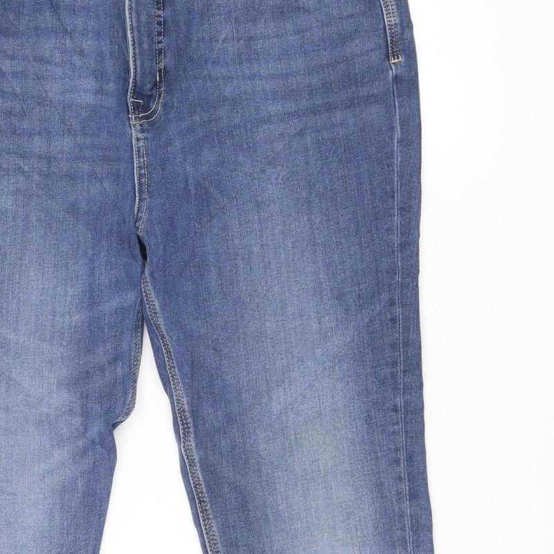 Marks and Spencer Women Blue Size 14 Short Ivy Magic Skinny Jeans